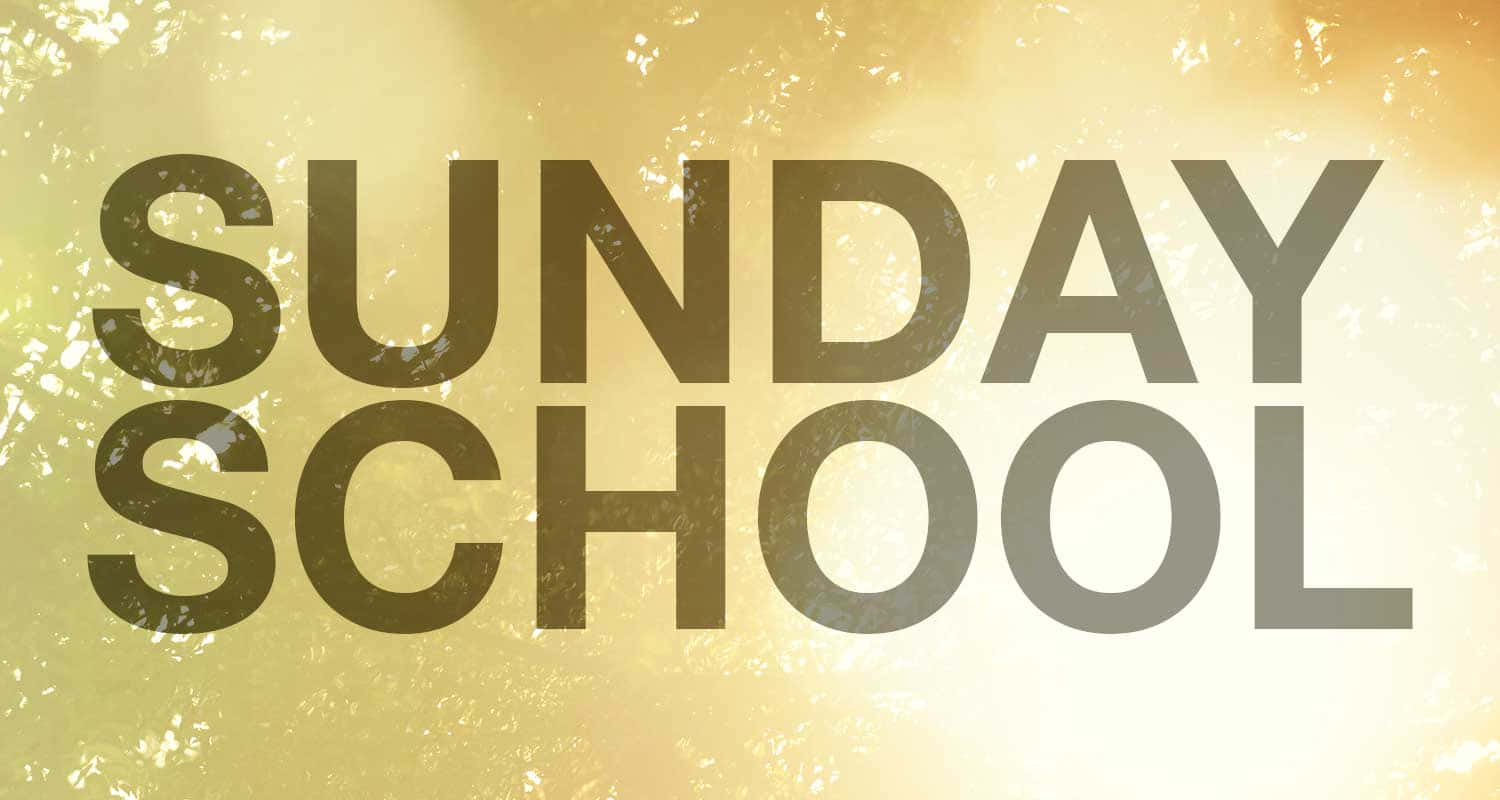 Sunday School Golden Backdrop Wallpaper