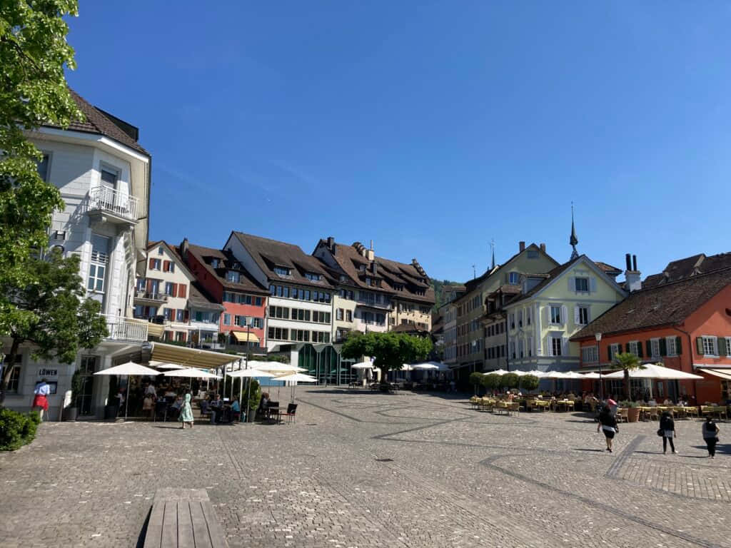 Sunny Dayin Zug Old Town Wallpaper