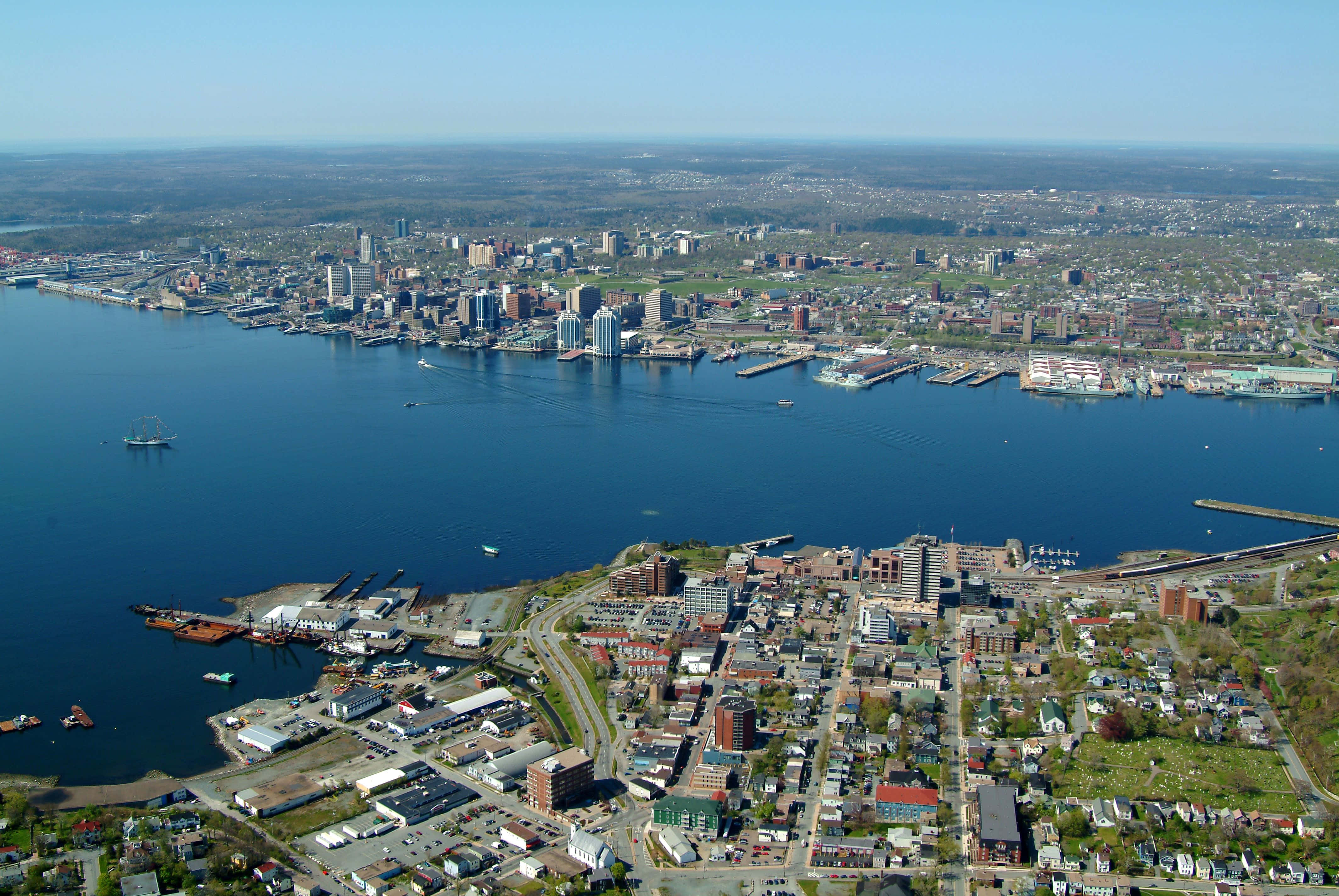 Sunrise Over Scenic Halifax Harbour Wallpaper