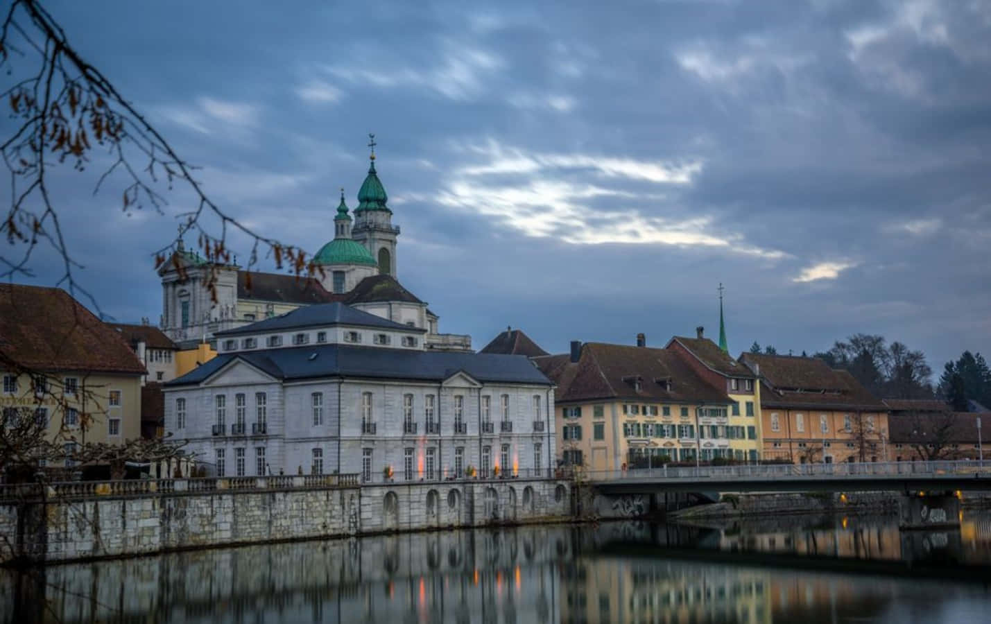 Sunrise Over Solothurn, Switzerland Wallpaper