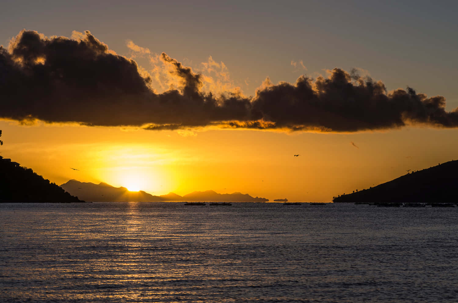 Sunset At Lake Titicaca Wallpaper