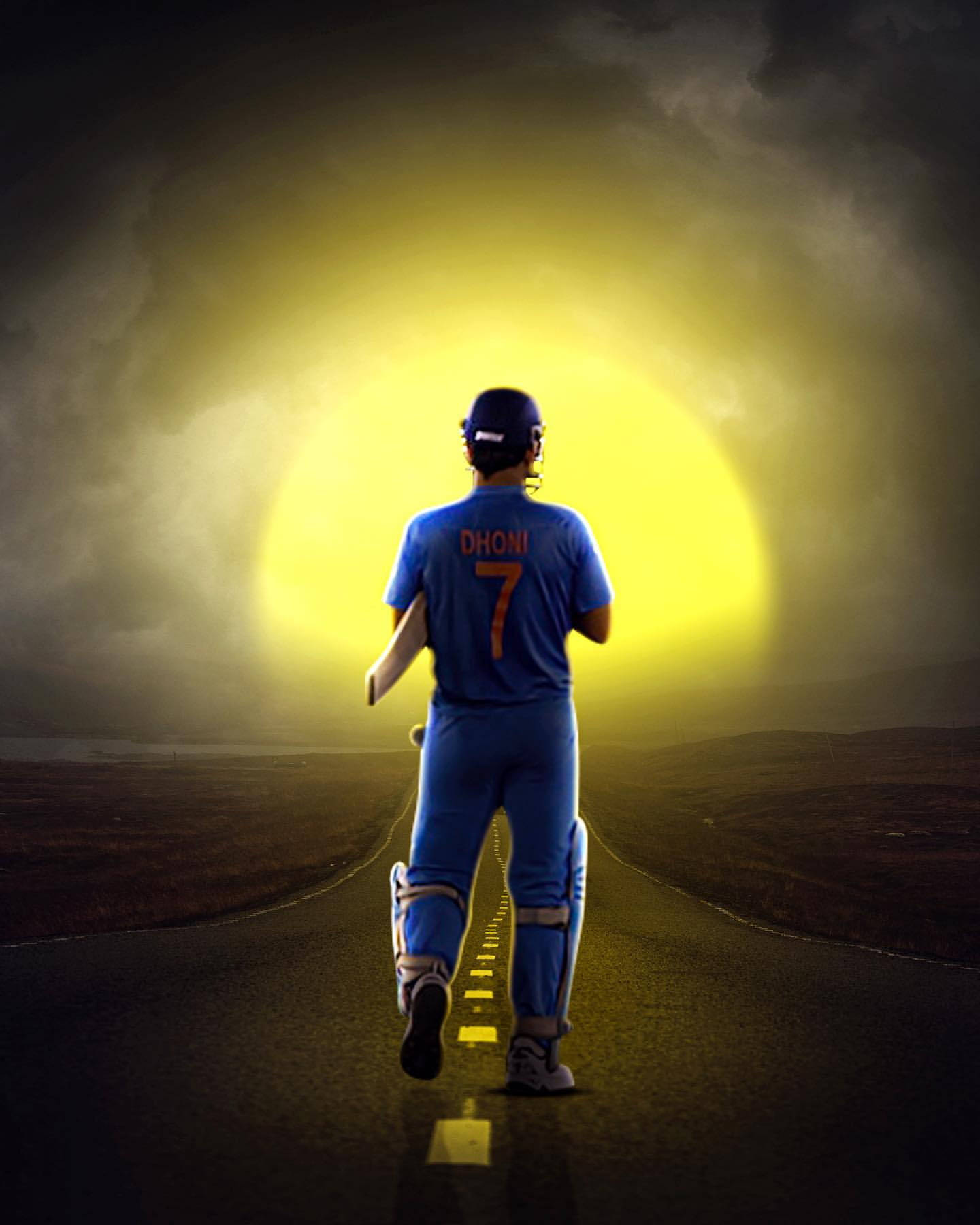 Sunset Ms Dhoni Hd Wallpaper