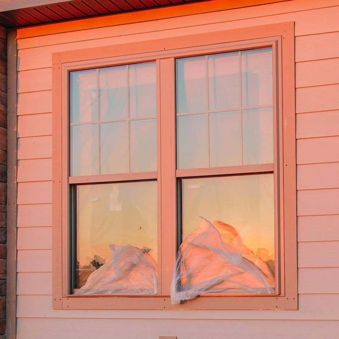 Sunset Reflections In Window.jpg Wallpaper