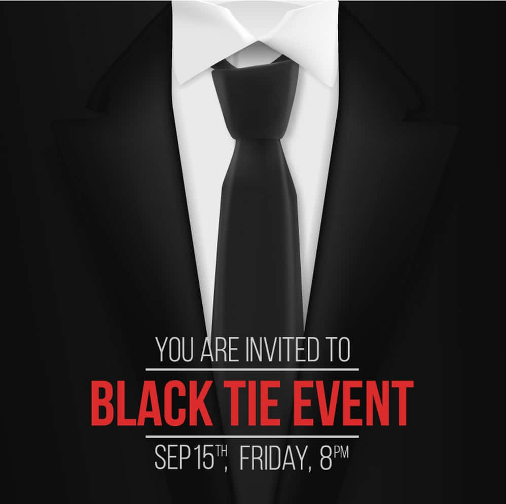 Super Chic And Stylish Black Tie Event Wallpaper