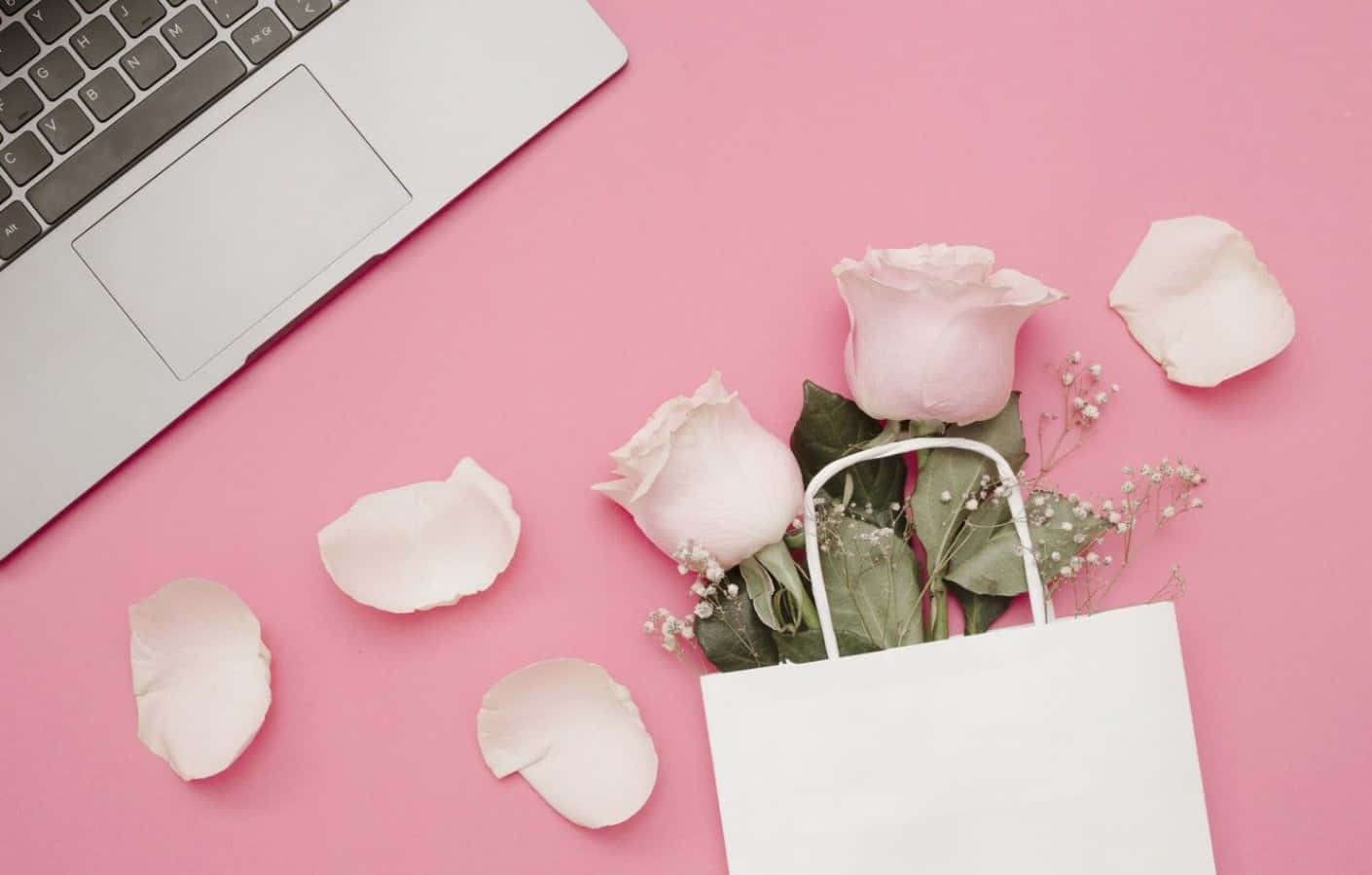 Super-chic Pink Laptop Wallpaper