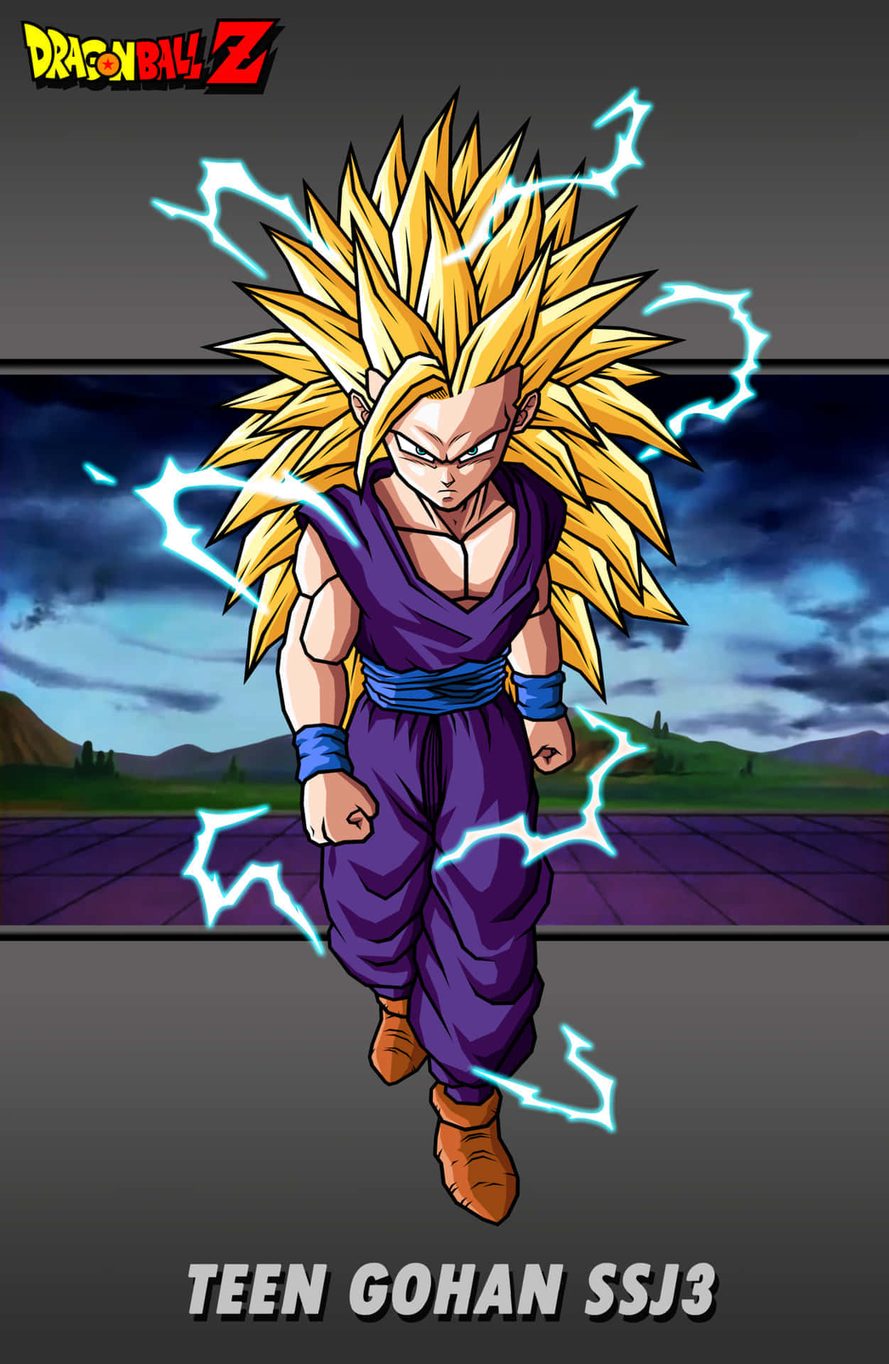 Super Saiyan 3 Gohan Demonstrates His Incredible Powers Wallpaper