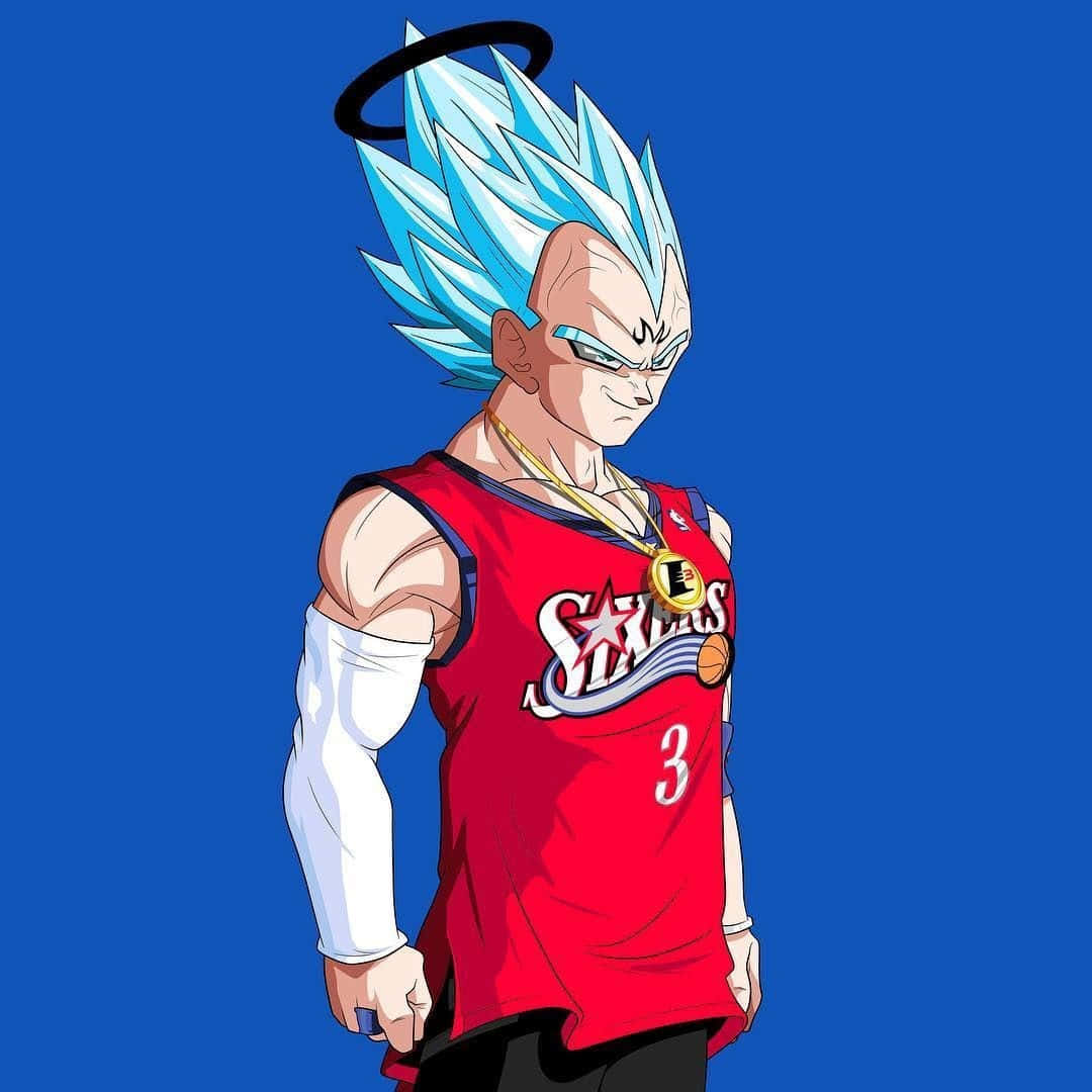 Super Saiyan Blue Vegetain Sports Jersey Wallpaper