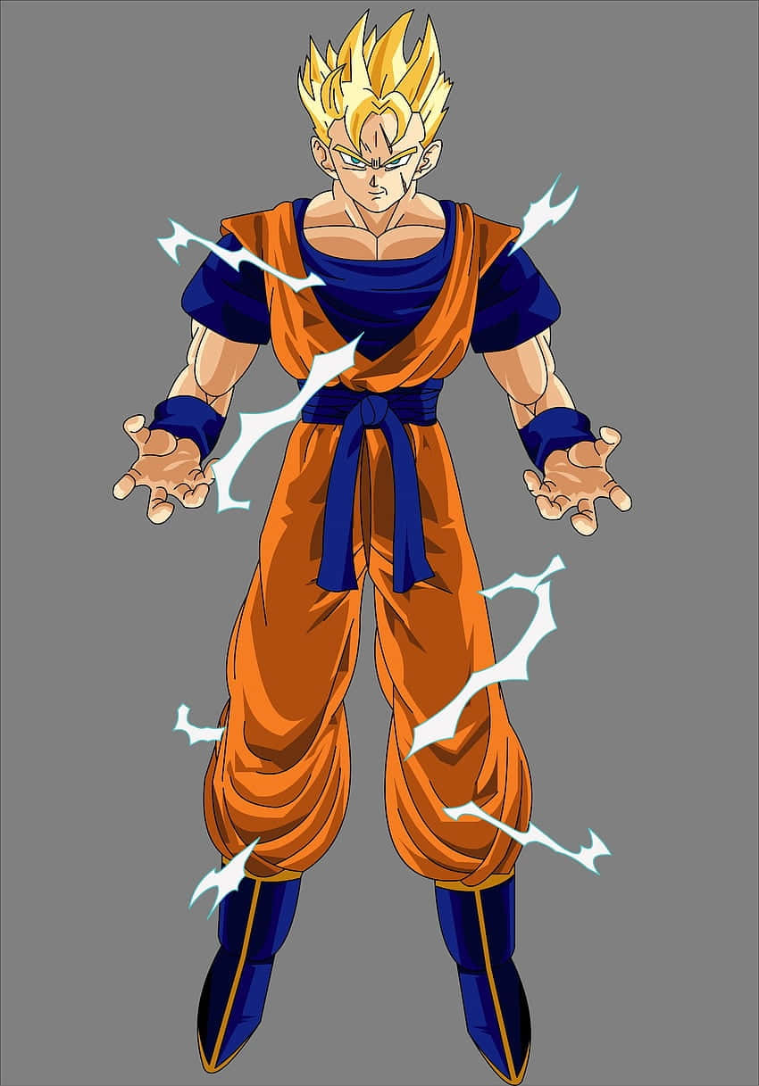 Super Saiyan Future Gohan Charging Up Wallpaper