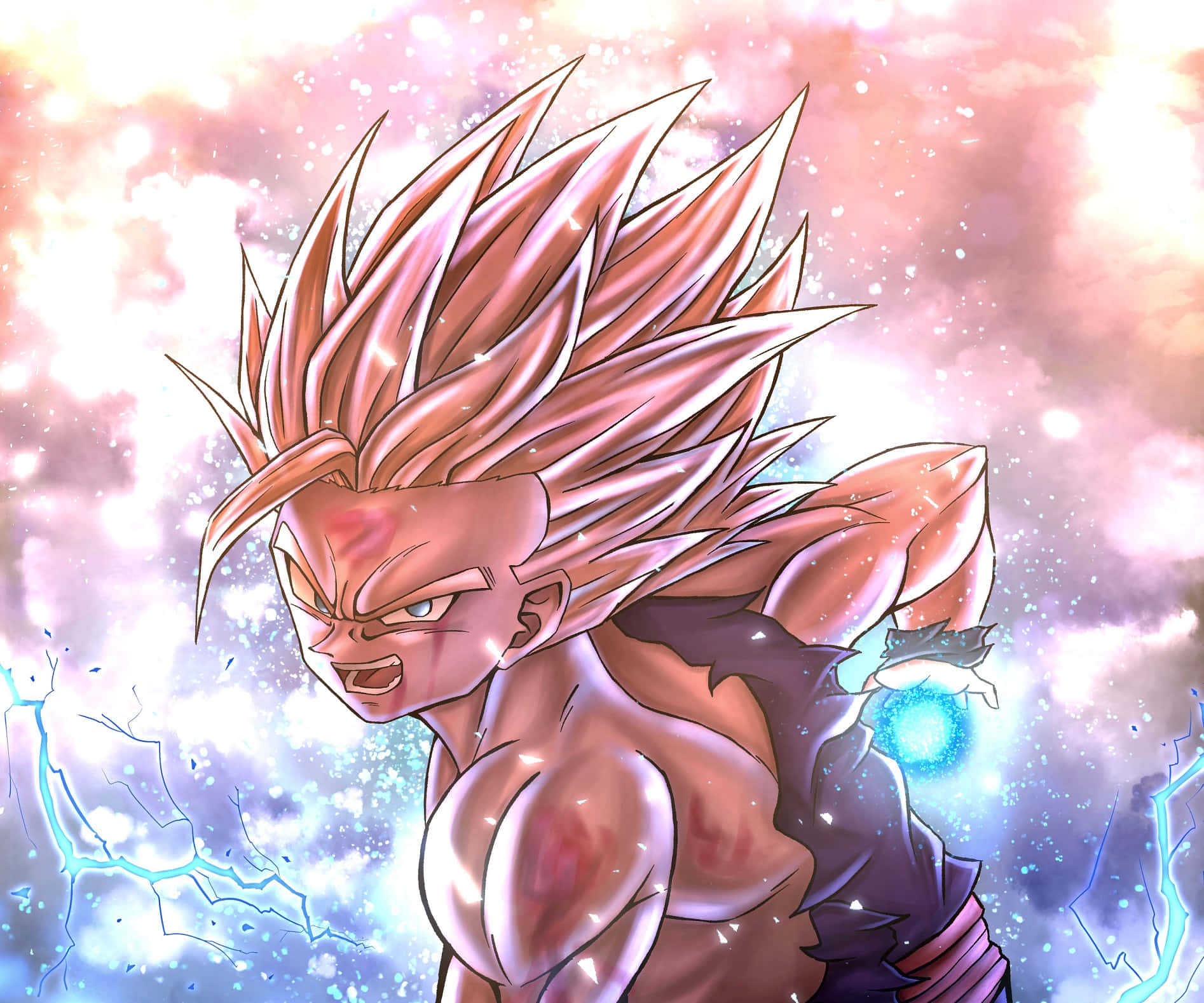 Super Saiyan Gohan Power Up Wallpaper