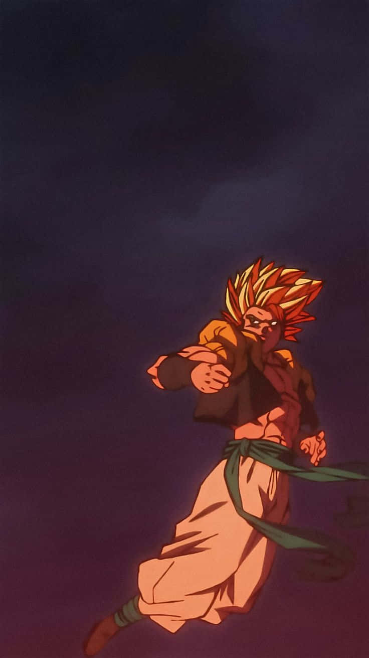 Super Saiyan Warrior Charging Forward Wallpaper