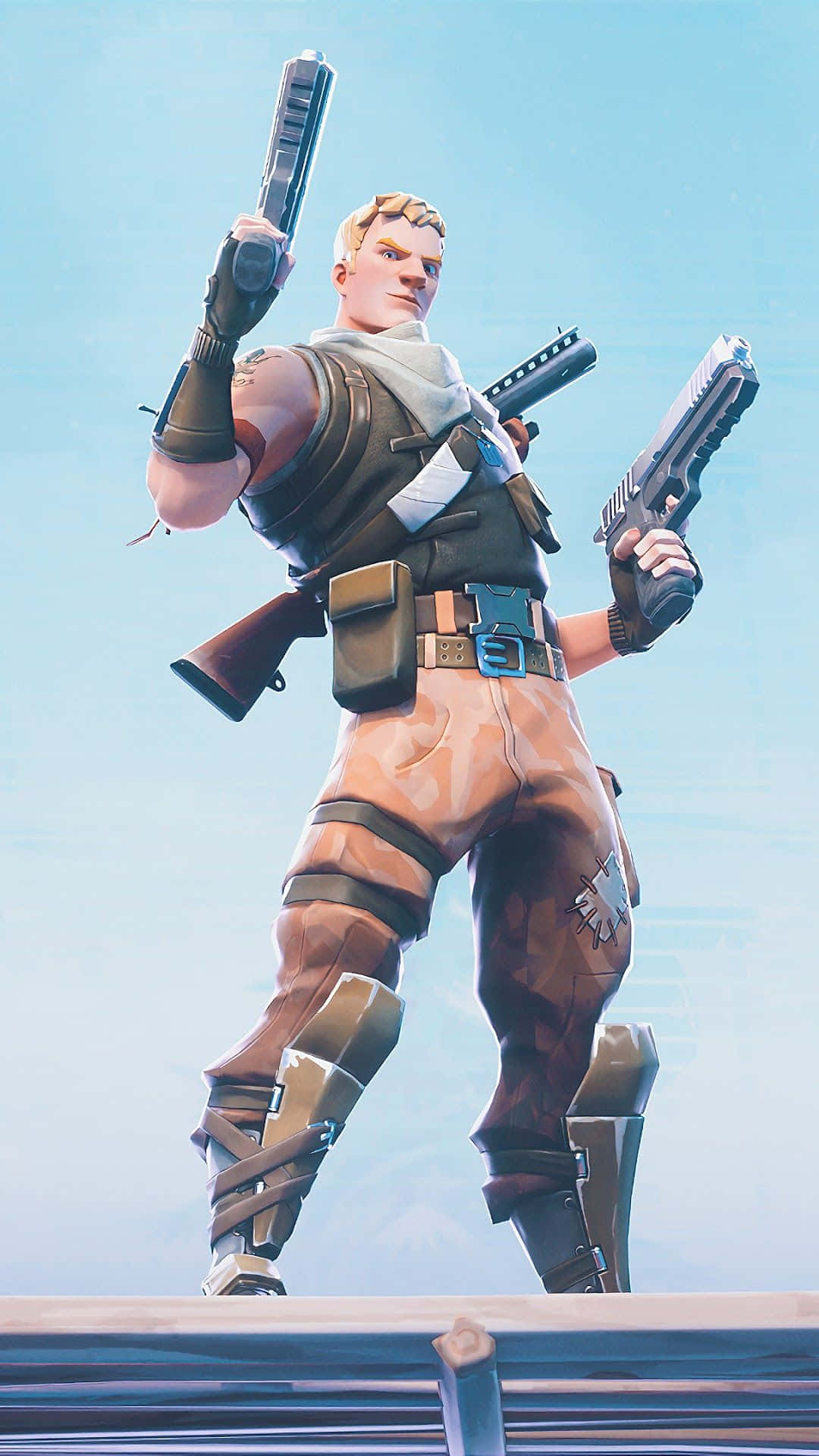 Supercharge Your Gameplay With Jonesy In Fortnite Wallpaper