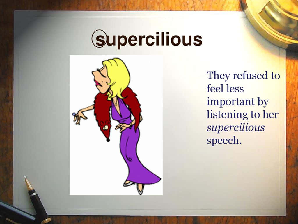 Supercilious Woman Clip Art Wallpaper