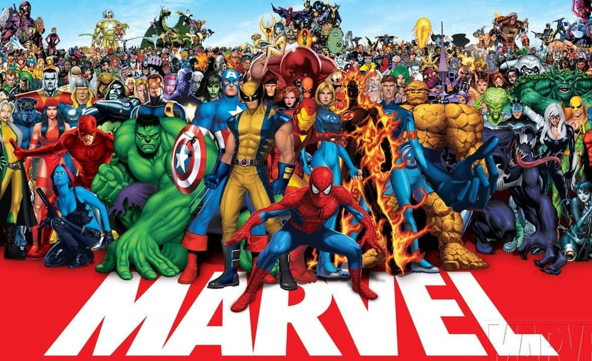 Superheroes And Villains Of Dc And Marvel Ipad Wallpaper