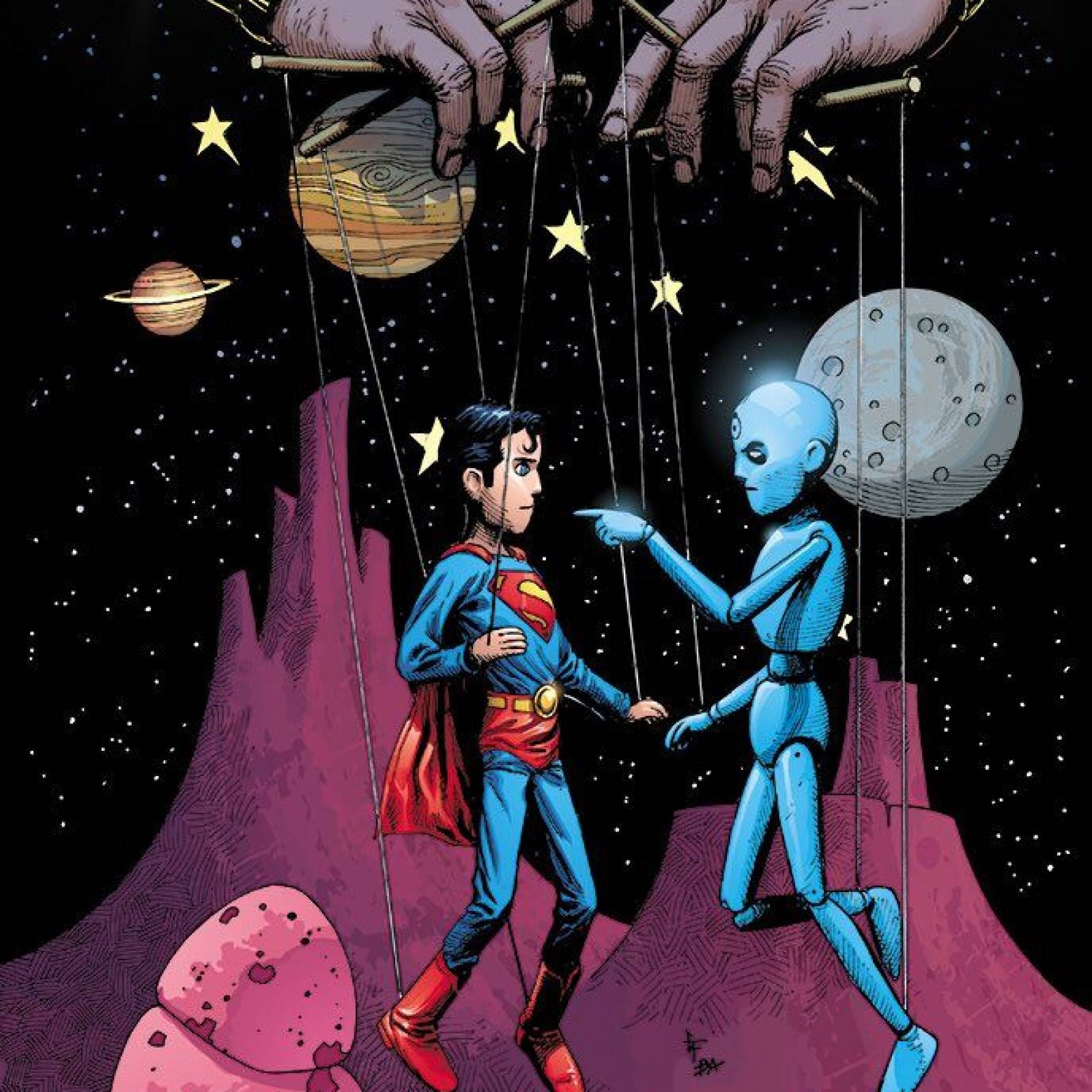 Superman Doctor Manhattan Mars Puppet Wallpaper