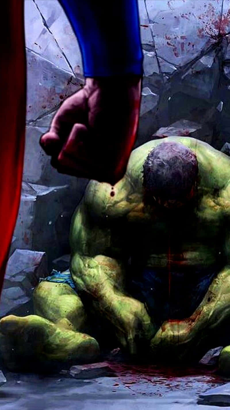 Superman Victory Over Hulk Wallpaper