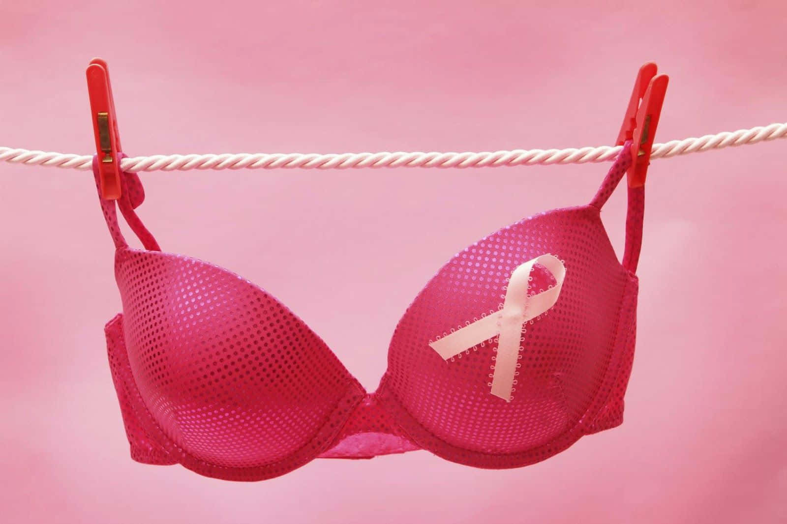 Supportive Pink Ribbon Wallpaper Wallpaper