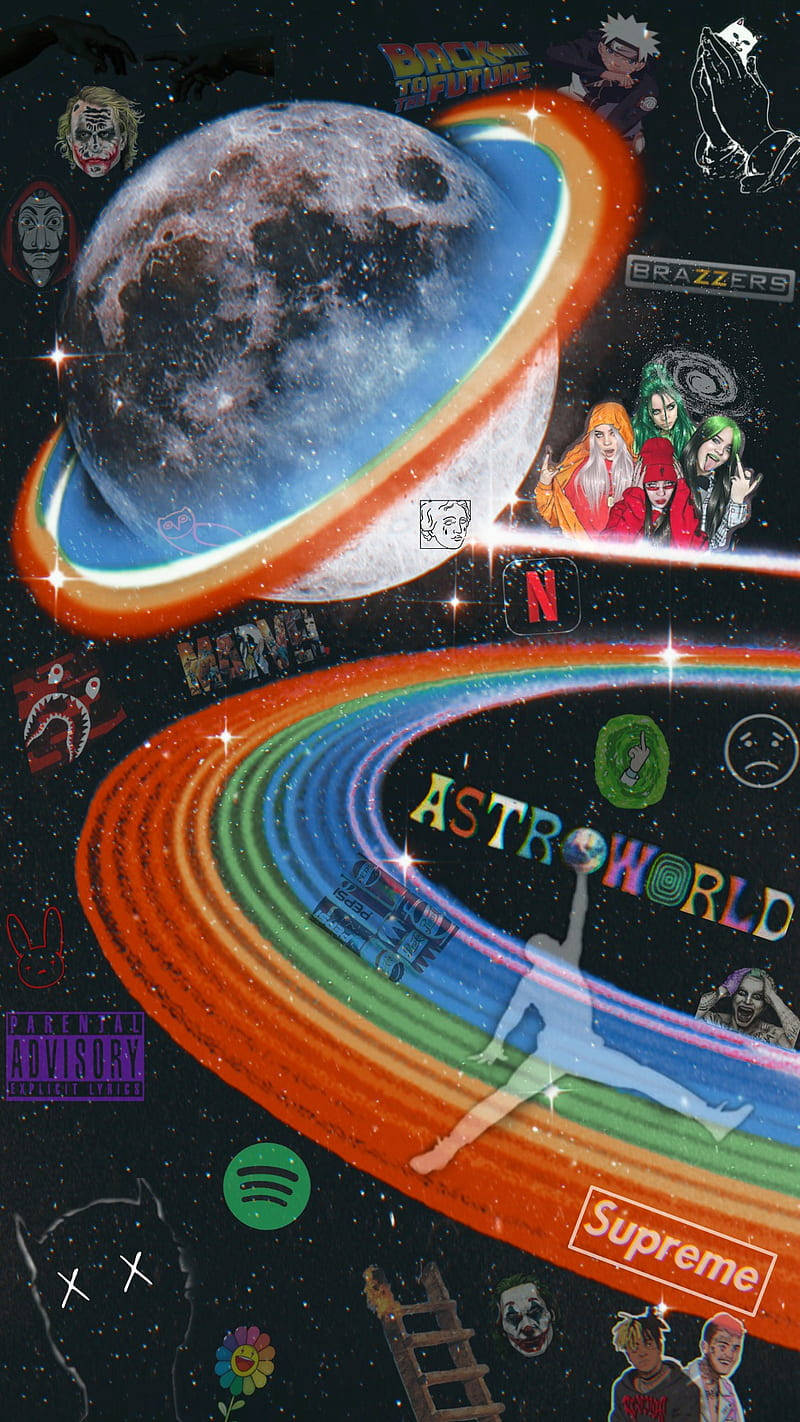 Supreme Aesthetic Astroworld Wallpaper