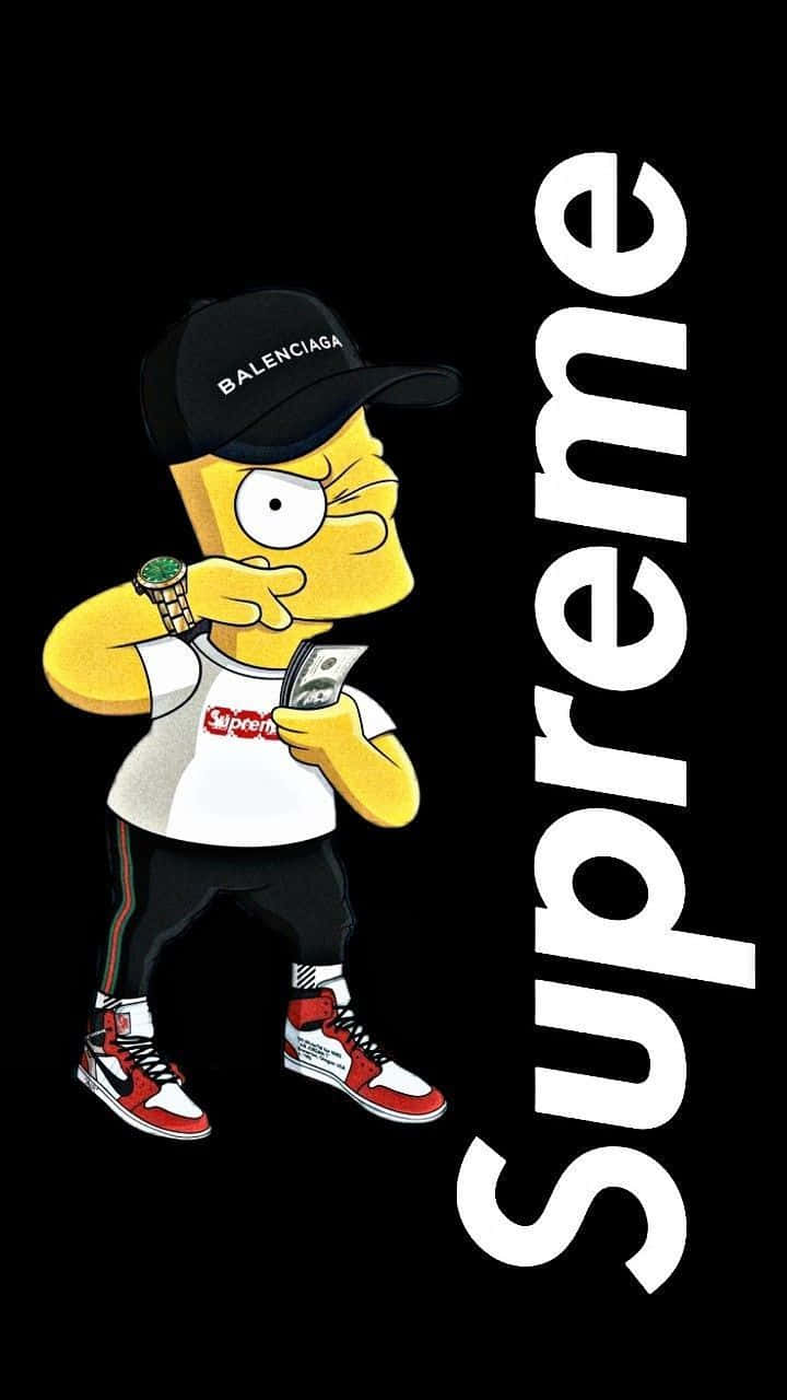 Supreme Boys Bart Simpson Wallpaper