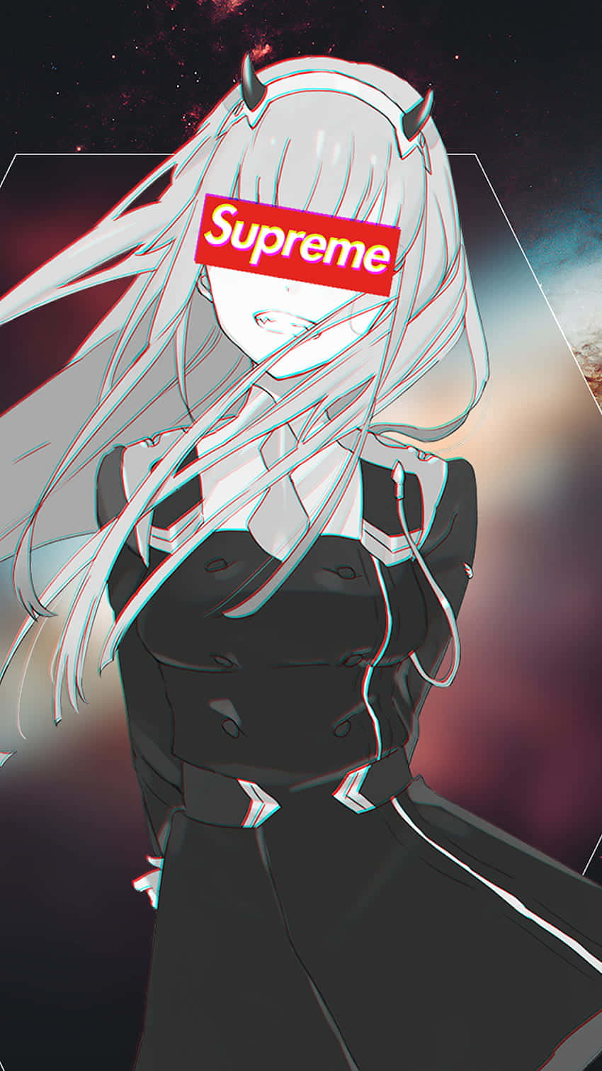 Supreme Branded Anime Character Wallpaper