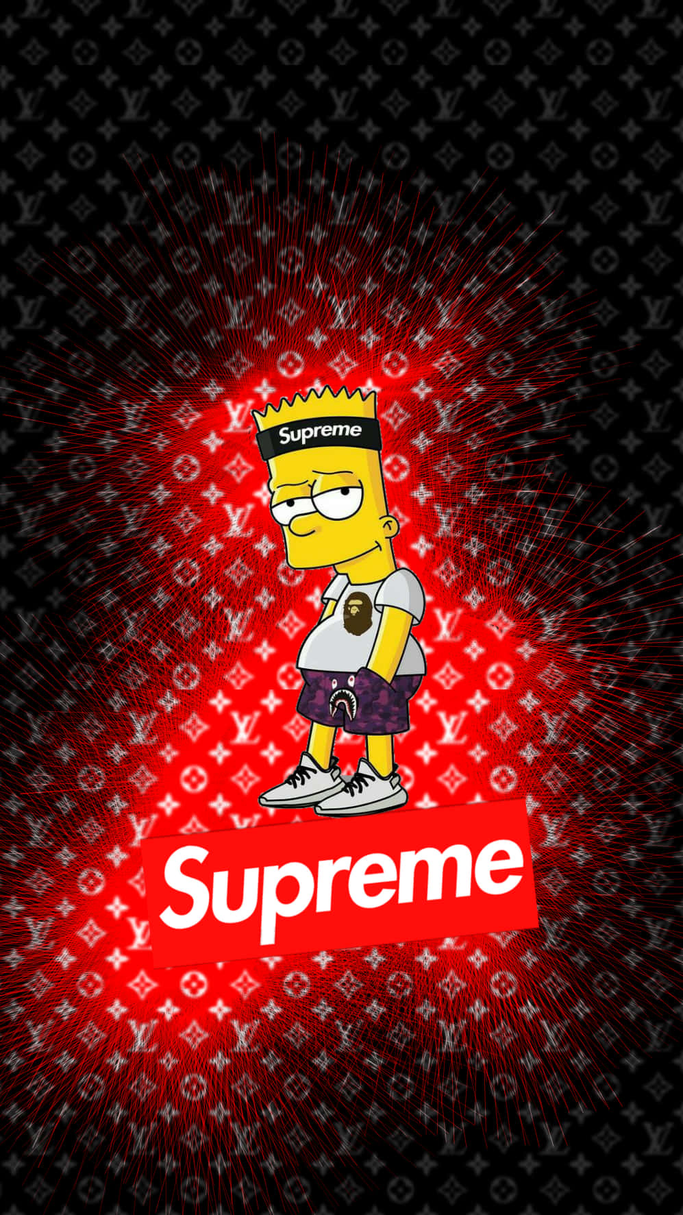 Supreme Simpson Walking Towards A New Adventure Wallpaper