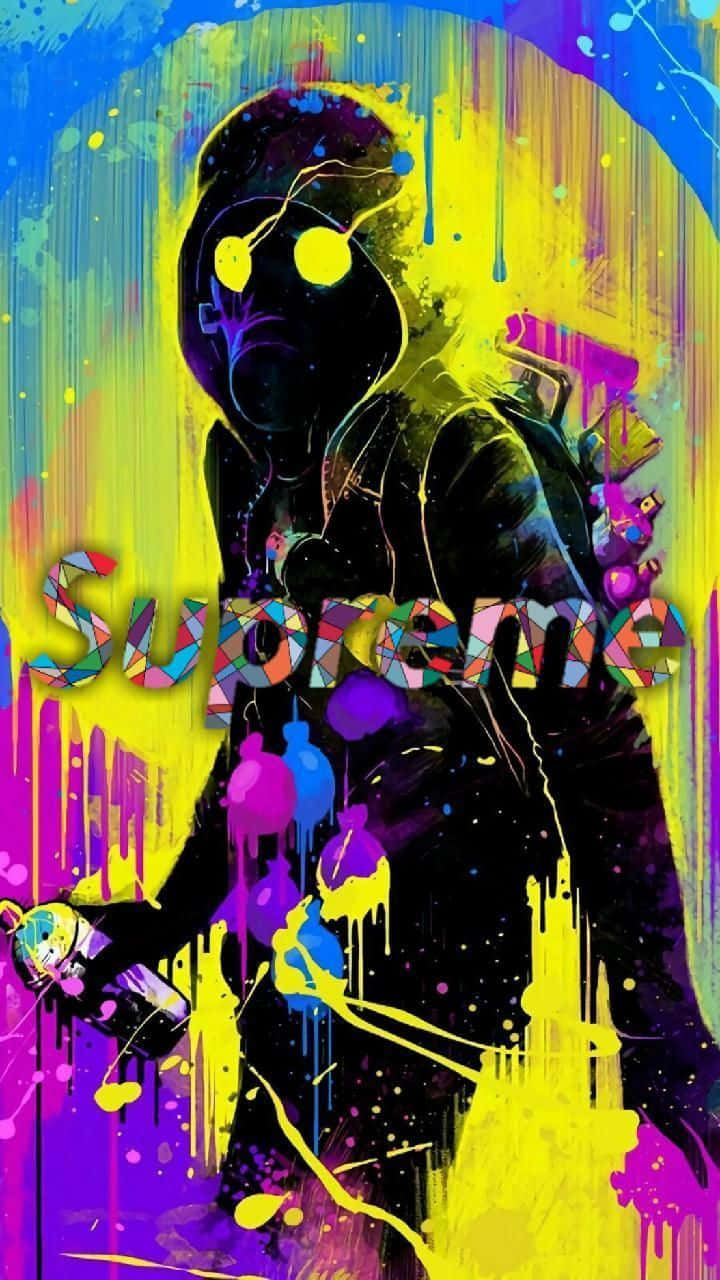 Supreme - Splatter Paint Wallpaper