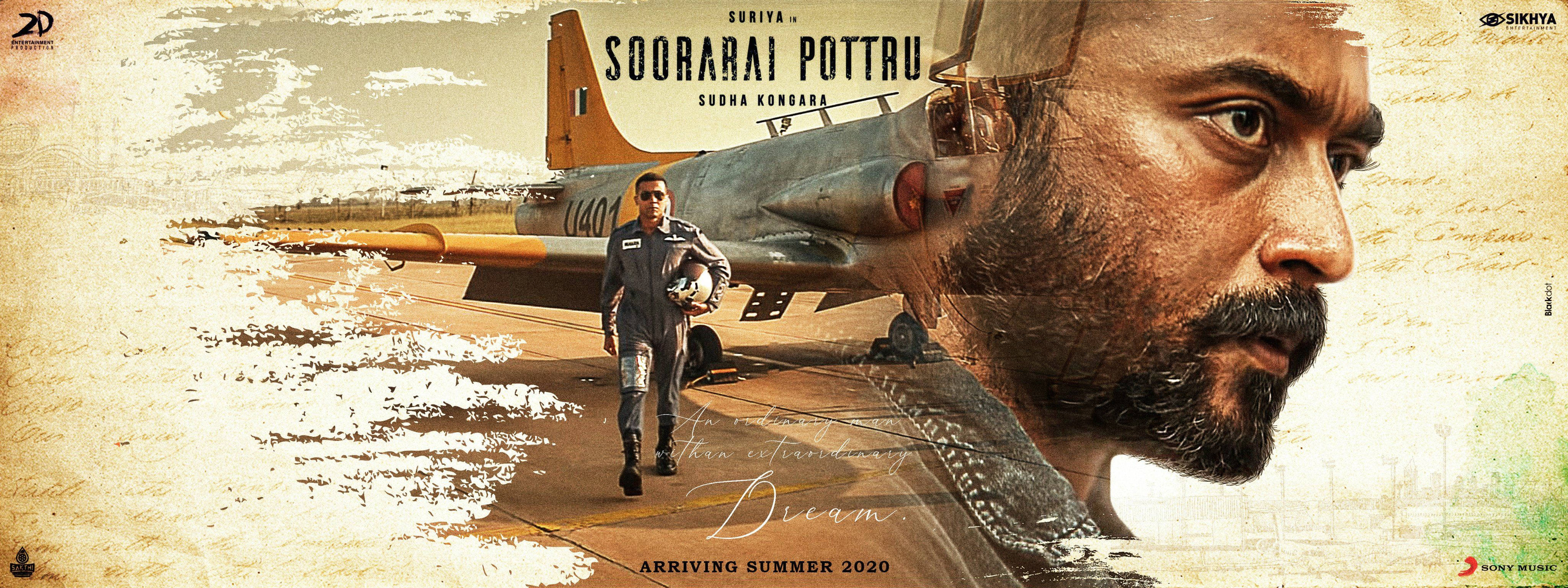 Suriya In A Reflective Mood In Soorarai Pottru Wallpaper