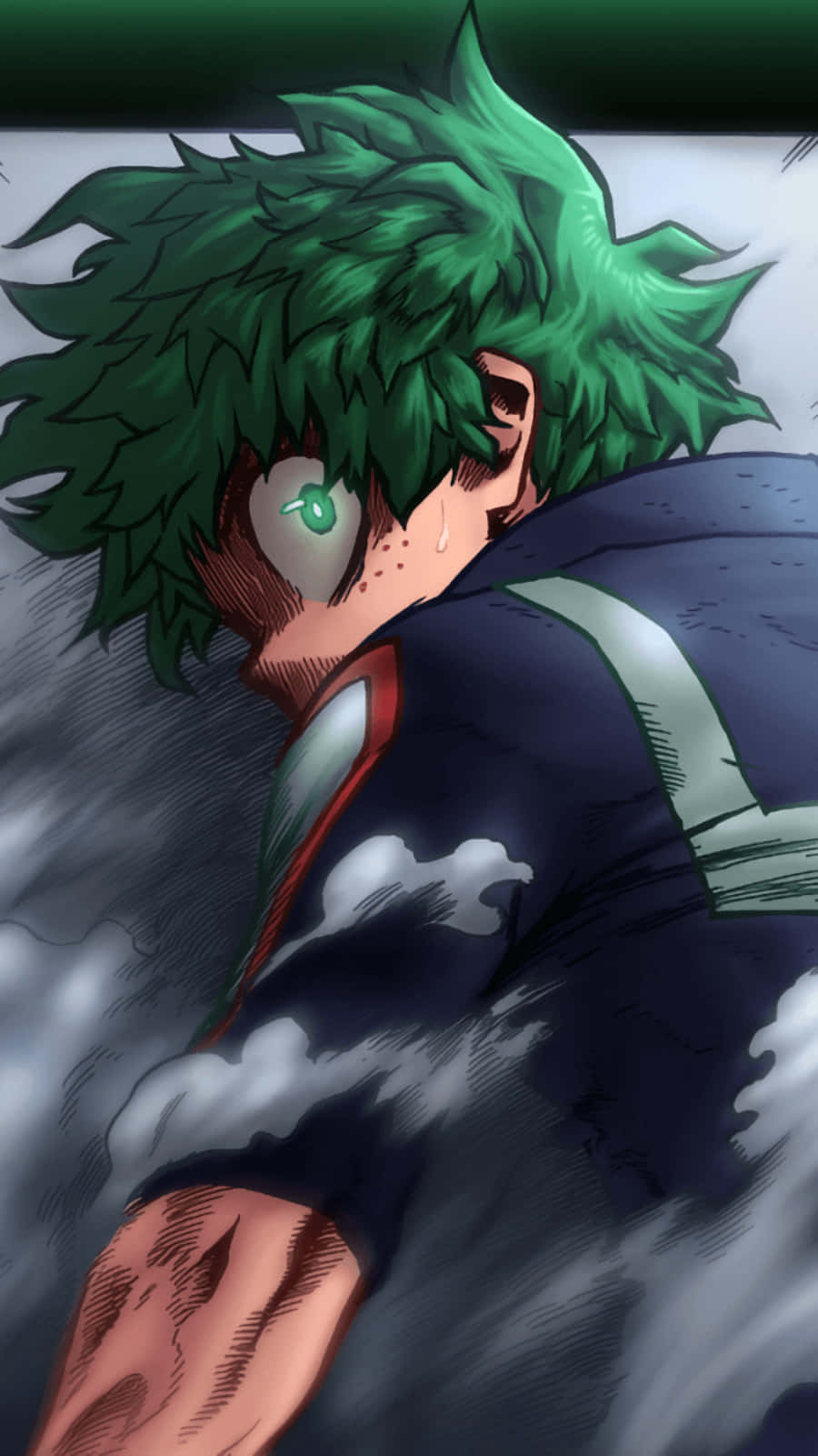 Surprised Izuku Midoriya Deku Phone Wallpaper