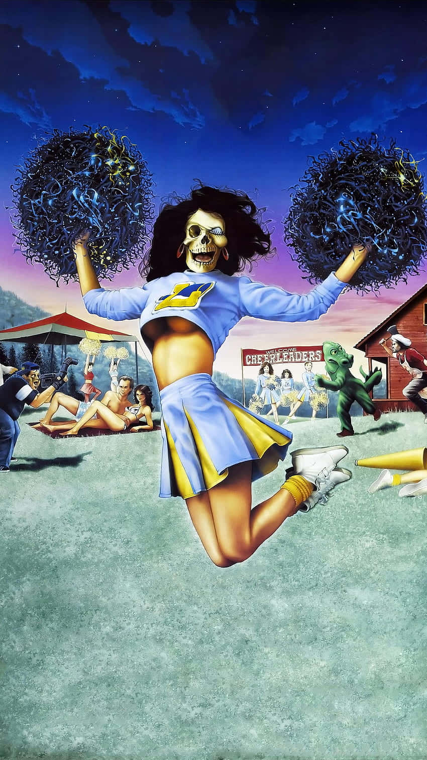 Surreal_ Cheerleader_ Skull_ Jump.jpg Wallpaper