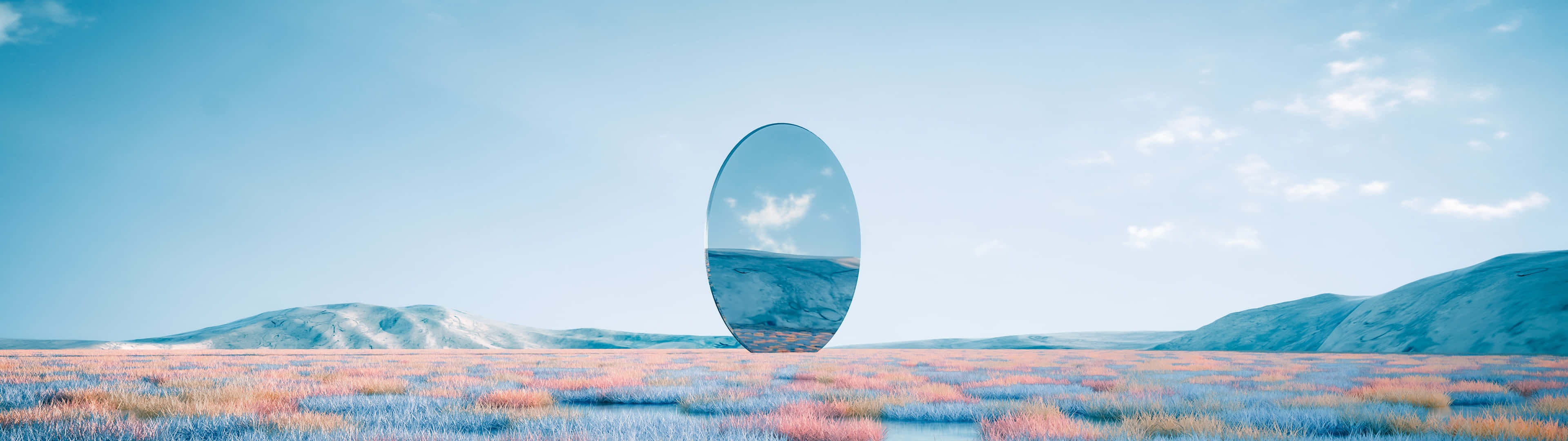 Surreal Mirrorin Landscape Wallpaper