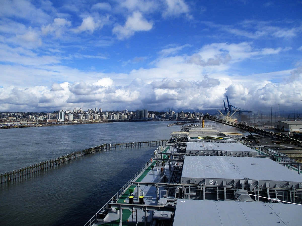 Surrey Waterfront Industrial Area Wallpaper