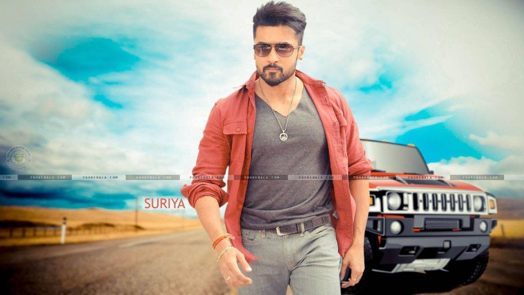 Surya Strong Appeal Look Hd Wallpaper