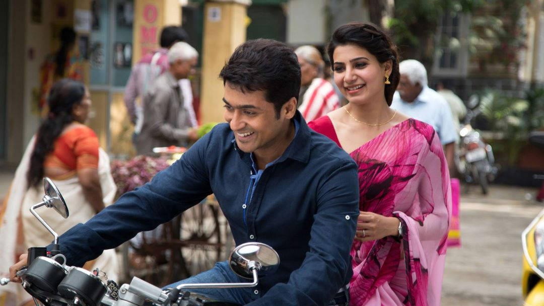 Surya With Samantha Ruth Prabhu Hd Wallpaper