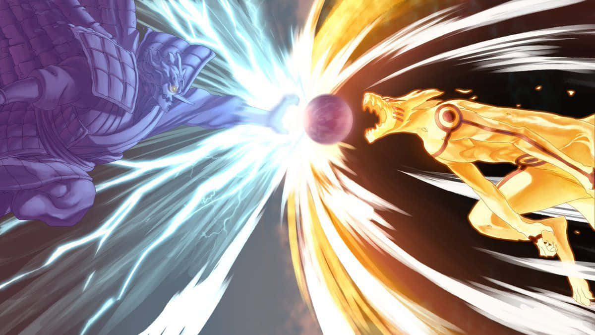 Susanoo Versus Kurama Dope Naruto Visual Art Wallpaper