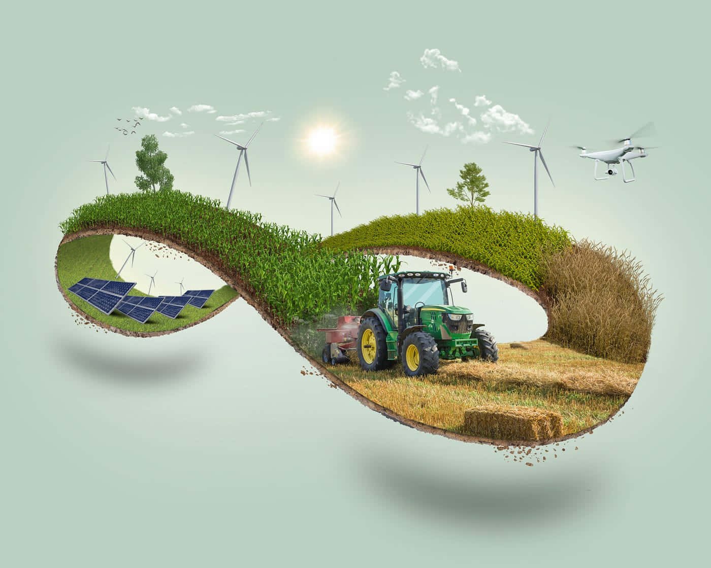 Sustainable Agriculture Concept Wallpaper