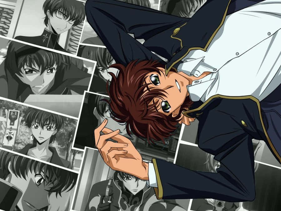 Suzaku Kururugi In Action Wallpaper