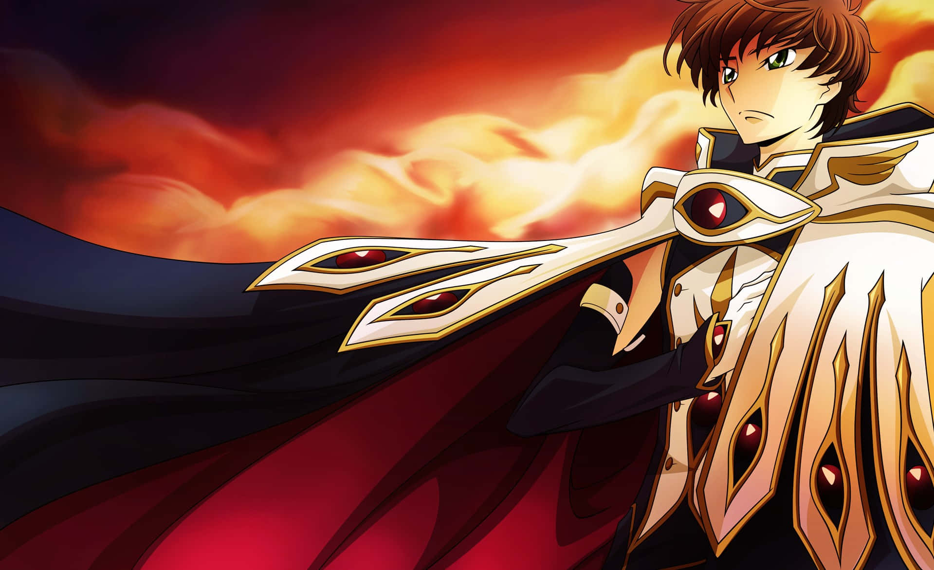 Suzaku Kururugi In Action Wallpaper