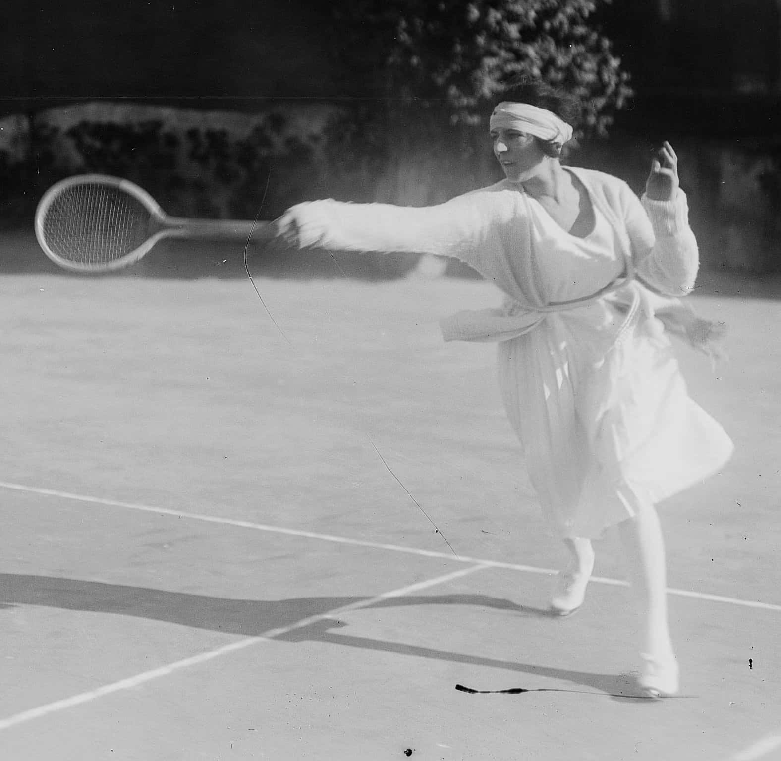 Suzanne Lenglen Vintage Photo Wallpaper