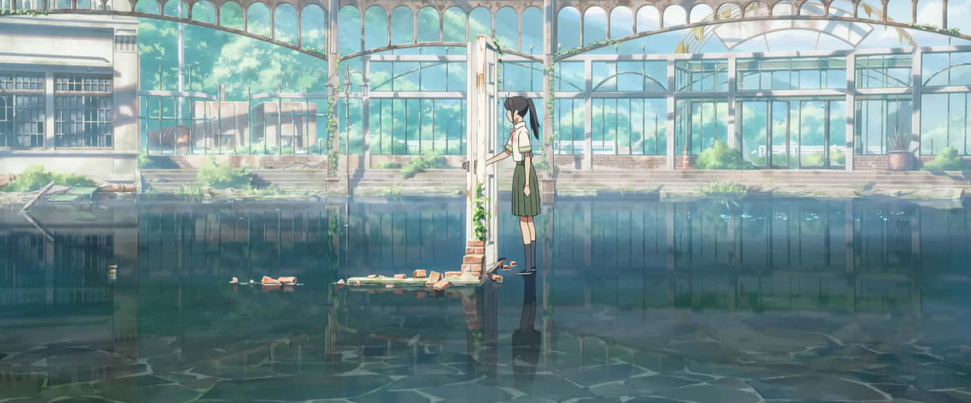 Suzume No Tojimari Reflection Scene Wallpaper