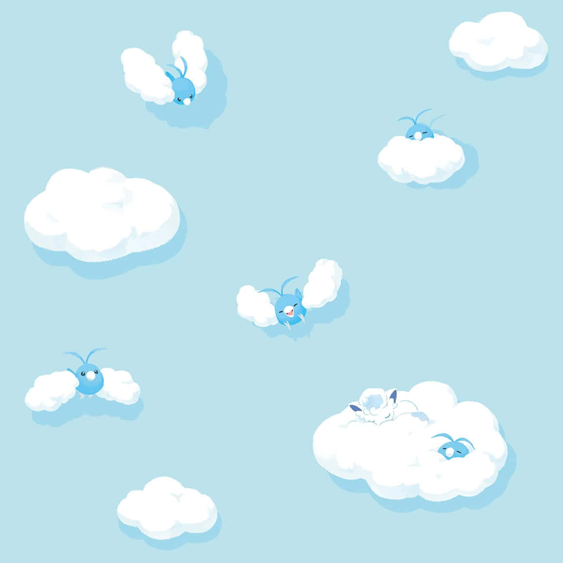 Swaddled Swablu Wallpaper