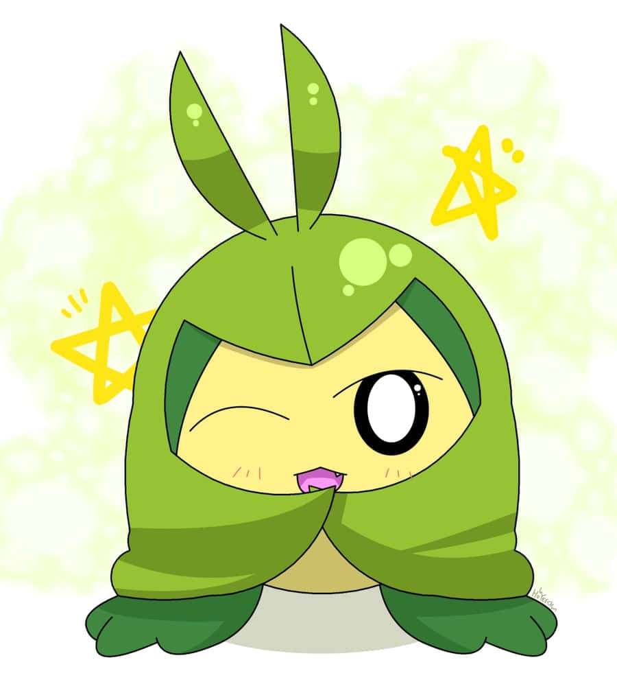 Swadloon Smiling Winking Pokemon Wallpaper