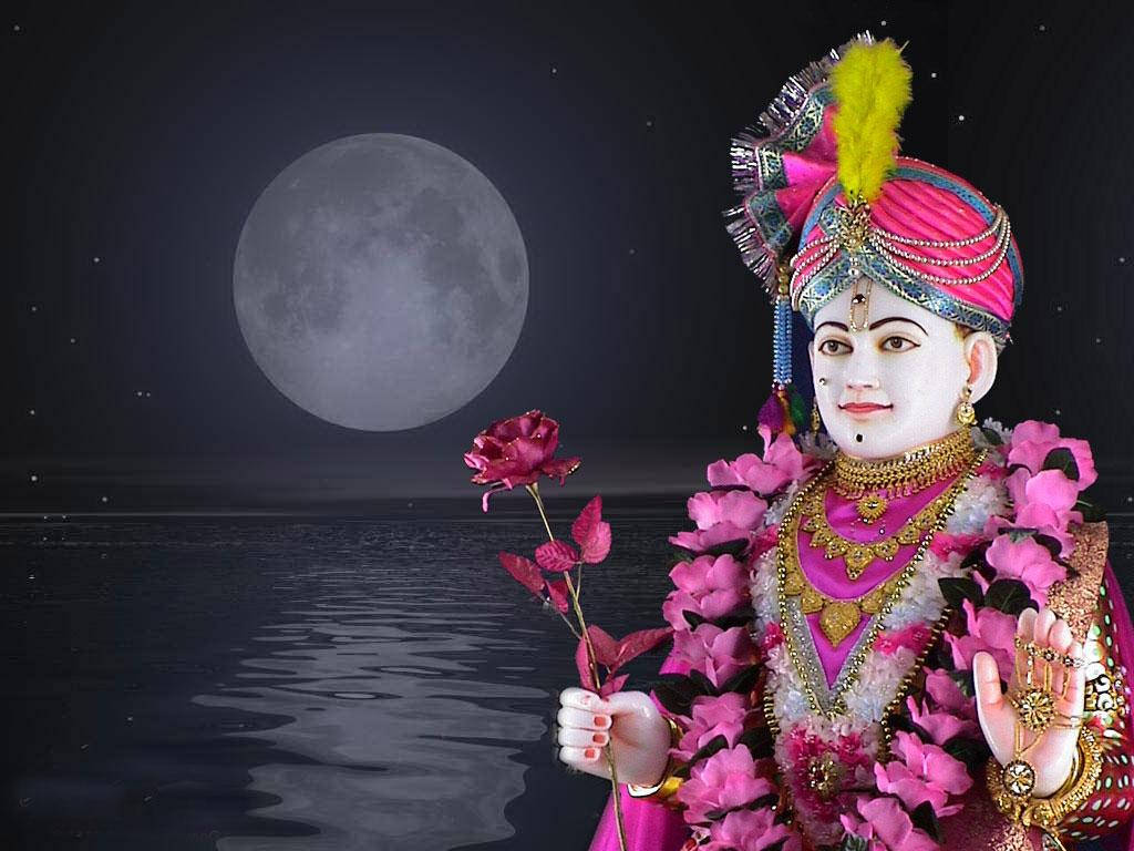 Swaminarayan Moonlight Wallpaper