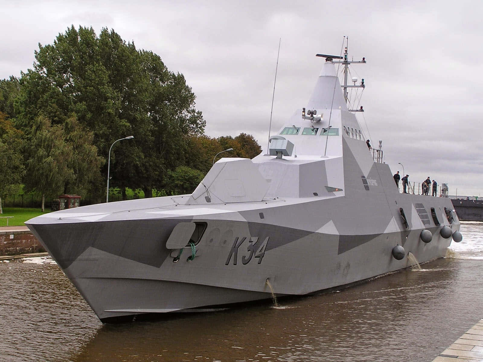 Swedish_ Visby_ Class_ Corvette_ K34 Wallpaper