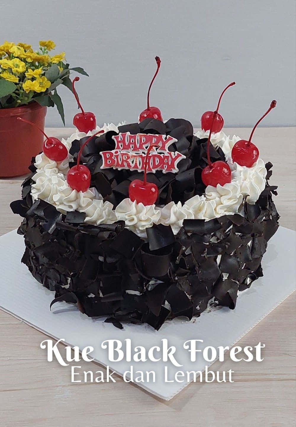 Sweet And Delicious Black Forest Cake Wallpaper