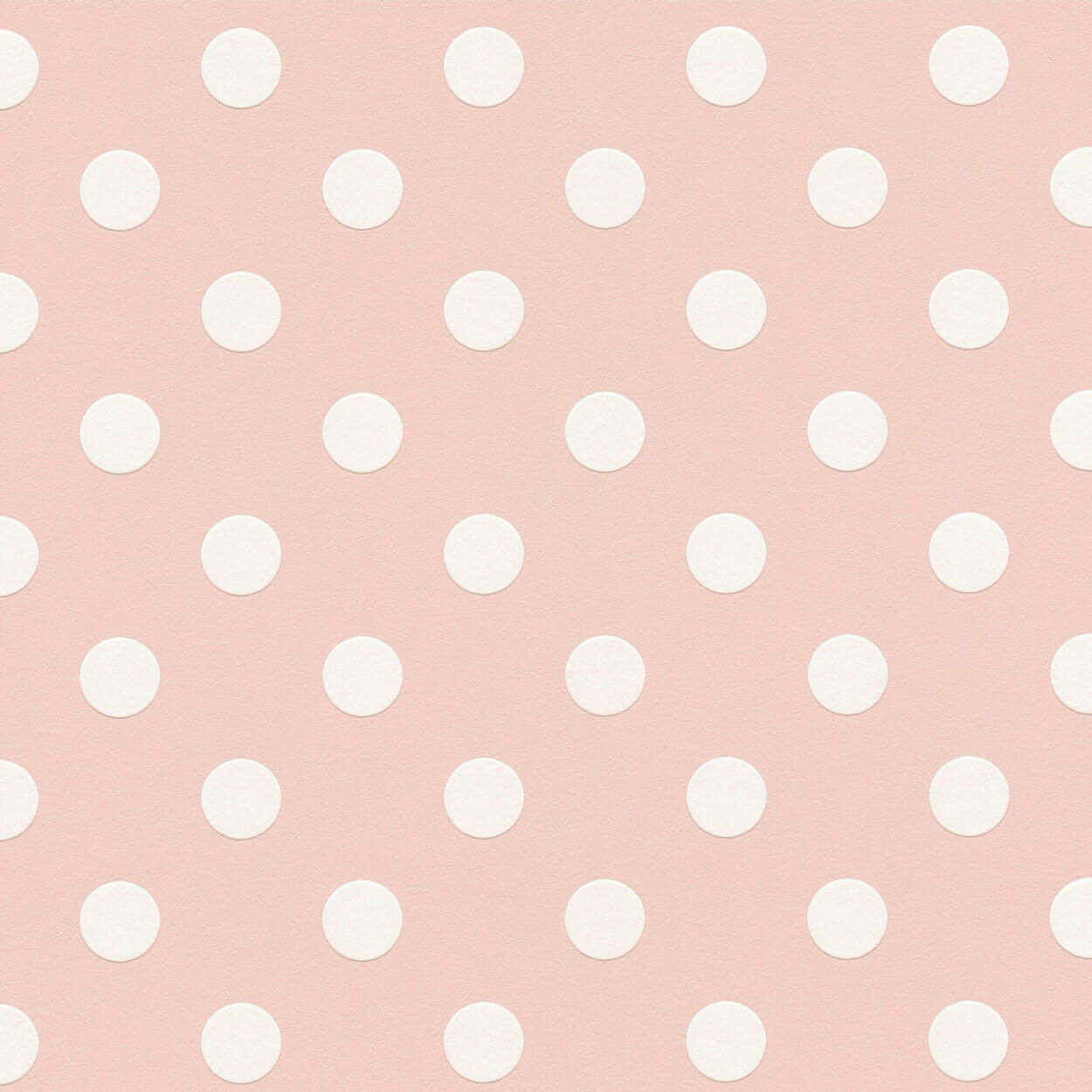 Sweet And Stylish - Playful And Fun Pink And White Polka Dot Wallpaper