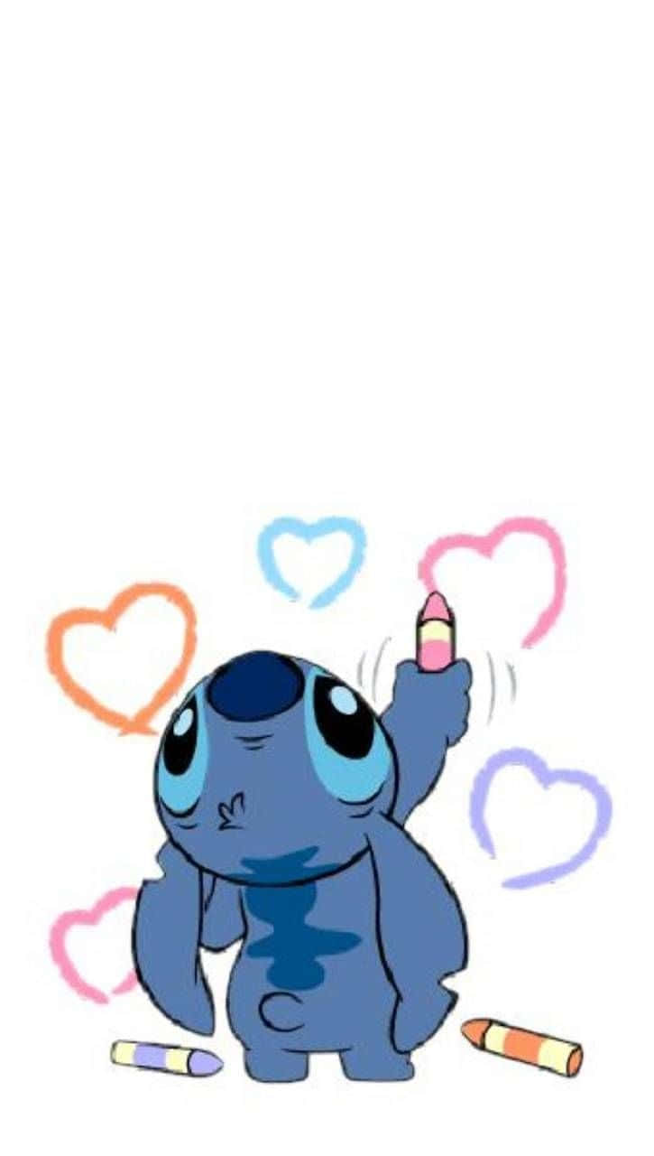 Sweet As Can Be With Baby Stitch! Wallpaper