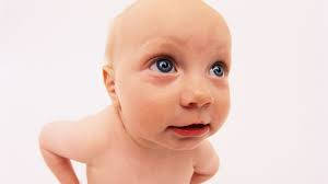 Sweet Blue-eyed Funny Baby Wallpaper