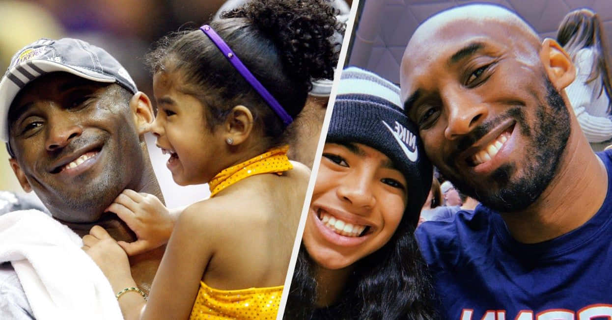 Sweet Memories - Kobe Bryant And His Daughter Gigi Wallpaper