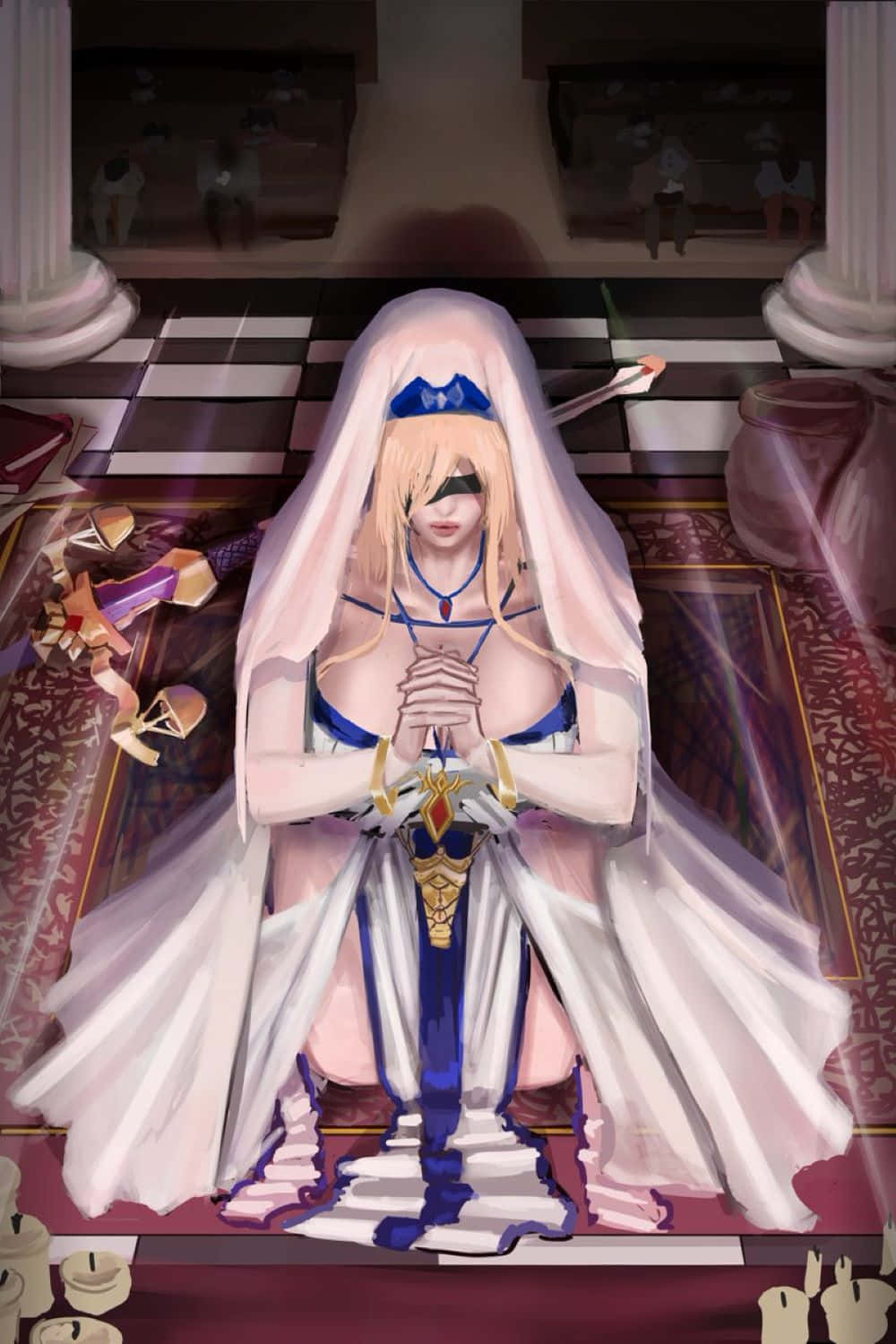 Sword Maiden Prayer Wallpaper