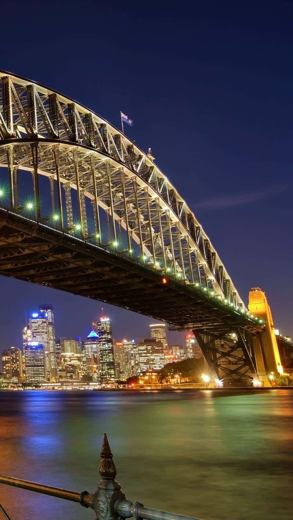 Sydney Harbour Bridge Night View.jpg Wallpaper