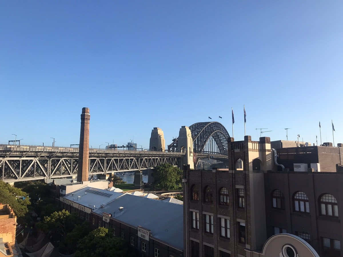 Sydney Harbour Bridge Viewfrom The Rocks Wallpaper